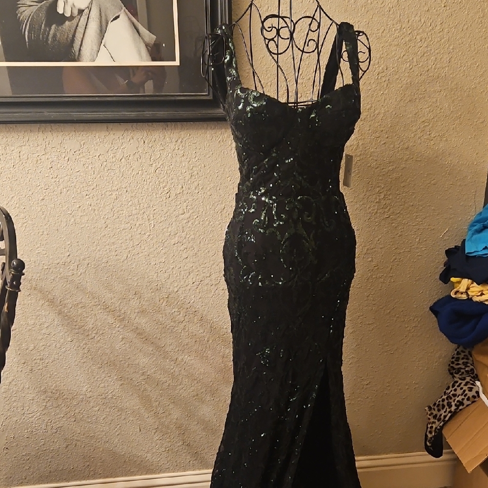 Windsor Black Sequin Maxi Dress